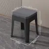 Banqueta Plástica Doméstica de 40cm de Altura, Banqueta Espessada para Mesa de Estudo, Banqueta Antiderrapante para Banheiro, Banqueta de 38cm de Altura