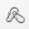Fábrica Directa 8*80mm hierro galvanizado con tuerca gancho de resorte hebilla de cuerda hebilla de montañismo hebilla de seguridad hebilla de calabaza