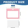 Portatarjetas de Venta Caliente Transfronterizo, Cordón para Insignia, Portadocumentos de Doble Cara, Portainsignias Transparente de Marca, Insignia Escolar, Etiqueta de Insignia de Trabajo