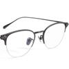 ZYTI Classic Vintage Frame Shenzhen Qualidade Ultra Leve Pure Titanium Meia Armação Óculos Armação Cor Antiga Artística Armação de Óculos Plana