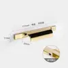 9Yw Puxador Dourado Brilhante para Porta de Guarda-roupa Furo Único Acessível Luxo Americano Puxador de Gaveta Armário Sapateira Puxador de Porta de Armário Europeu