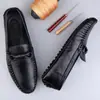 Zapatos de Frijol Estilo Caliente en Vivo para Hombre Piel Genuina Piel de Vaca Transfronterizos de Gama Alta para Hombre Zapatos de Cuero Casual de Negocios Mocasines Zapatos para Conducir