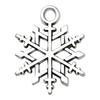 Colgante de aleación con diseño de muñeco de nieve, árbol de Navidad, ciervo y copo de nieve, surtido de 20 unidades, serie navideña, colgante de plata antigua.