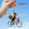 Novo Pingente de Natal Acrílico Plano Bicicleta Dachshund Carro Decoração de Natal