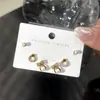 Pendientes de plata S925 con forma de aguja, estilo nuevo, elegantes y sencillos, con lazo de perla, de alta gama, combinables con todo, para mujer.