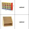Gabinete de Preescolar Gabinete de Almacenamiento Gabinete de Almacenamiento de Juguetes para Niños Combinación de Gabinetes de Almacenamiento Área de Esquina Gabinete de Objetos Educativos Montessori