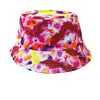 Sombrero de Pescador Estilo Hip-Hop Transfronterizo, Reversible, Unisex, Sombrero para el Sol para Exteriores, Sombrero de Cubo Estampado Versátil de Moda
