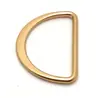 Herrajes de anillo en D de metal hebilla de mochila de equipaje hebilla en D de medio anillo hebilla decorativa para ropa fabricantes stock
