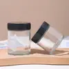 Botella de Vidrio Transparente con Tapa de Rosca para Crema Botellas Cosméticas Multitamaño Botella Sellada para Crema de Ojos Botella de Muestra para Crema de Ojos