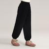 Pantalones de Pie para Niños Pudding Haru Otoño e Invierno 2024 Forrados de Polar Engrosados Pantalones Casuales para Niñas Pantalones de Chándal Forrados de Polar por Dentro
