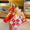 Llavero con forma de cubo de Rubik de Chai Dog, auténtico, de tercer orden, mini rompecabezas de descompresión, llavero para coche, anillo, colgante para mochila escolar, regalo