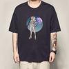 Camiseta de Verano para Hombre de Una Pieza Estampada Luna Ligera Oda Manga Corta y Bestias Campesinas Kedo Animación Ropa Circundante