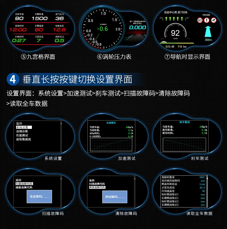 车载hud抬头显示器