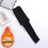 Leggings femininas para outono e inverno de 2026, novo modelo plus size para mulheres plus size, calças de algodão com forro de fleece, calças térmicas elásticas de corte justo
