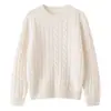 Nova coleção outono e inverno: suéter de tricô de cashmere infantil, com um design retrô em trança tridimensional, adequado tanto para meninos quanto para meninas como camada interna