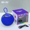Caixa de Som Bluetooth Sem Fio Bs-02 Outdoor Portátil Mini Alto-falante Portátil Cartão Subwoofer Alto-falante Bluetooth