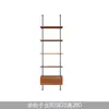 Estantería de Madera Maciza de Múltiples Niveles para Sala de Estar Minimalista Moderna con Columna de Diseño Estilo Vintage Estantería de Exhibición de Piso a Techo