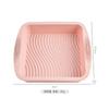 Forma de silicone para bacia quadrada faça você mesmo ferramentas de cozimento de qualidade alimentar resistente a altas temperaturas assadeira de forno molde de bolo de silicone