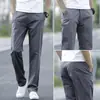 Pantalones casuales de alta gama para hombre italianos, corte recto y holgado, nuevo estilo verano 2026, pantalones largos versátiles de color liso para negocios