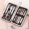 Set de Herramientas para Manicura de 7 Piezas al por Mayor Portátil para el Hogar Cortauñas de Manicura Set de Cortauñas Impreso de Regalo
