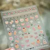 Tensor Embossed Estilo Ins Tecido Pequenos Itens Adesivos de Unha Ts4217 Estilo Natalino Girly Retrô Adesivos de Unha