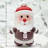 Llavero Colgante Navideño Muñeco Estéreo de Papá Noel Colgante Exquisito para Bolso Llavero de Coche Pequeño Regalo