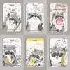 Funda para tarjeta de corazón de niña mapache estudiante de campus tarjeta de comida control de acceso a autobús insignia certificado cordón largo soporte protector