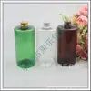 Garrafas de 500ml com tampa de alumínio, curtas e de ombro reto: adequado para hidrolatos, desinfetantes para as mãos, shampoo, gel de banho e iscas