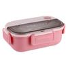 Caja de almuerzo aislada de acero inoxidable 304 para trabajadores de oficina estudiantes de secundaria escuela primaria compartimento especial caja de almuerzo calentamiento en microondas