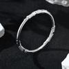 Pulsera Floral de Plata Pura 9999 Plata Esterlina Nicho Sólida de Alta Gama Lujo Accesible Regalo de Cumpleaños para Novia Día de San Valentín Chino