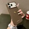Capa de Celular Pônei Dourado 3D de Ano Novo para Apple 16/17 Pro, Textura de Couro Ip15, Festiva para 14, Unissex para 13, 12