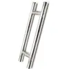 Exportación Transfronteriza del Fabricante 32 Tubos 450*300 Acero Inoxidable Manija de Puerta de Vidrio Manija de Puerta Corredera para Oficina Tienda