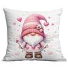 Nueva Funda de Almohada de Amazon Transfronteriza para el Día de San Valentín Linda Funda de Almohada Rosa de Cupido Funda de Almohada para el Hogar