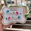 Saco de materiais para macacozinho vermelho da moda com joias de unha 2022 cor mistura broca k9 broca gema virada Caixa de Gemas Atacado