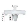 Adequado para Audi A4La6Lq3Q5A4A6Rs6S6Sq5 Tira de Acabamento do Teto Canaleta do Vidro da Janela Lateral Tira de Vedação Clipe