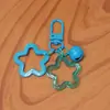 Broche de Puerta Acrílico Colorido Estilo Lindo Accesorios para Bolsos Decoración DIY Llavero Estrella de Cinco Puntas Colgante de Campana Hueca