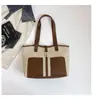 Bolso Tote de Lona Patchwork Estilo Nuevo 2026, Bolso de Mano de Alta Gama para Viajes Diarios, Diseño de Nicho, Maletín de Hombro de Gran Capacidad