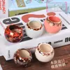 Maceta para pulgar suculenta mini mini maceta para pulgar maceta de cerámica para flores suculentas planta creativa flor pequeña Ma Long mesa Mai Tai Bao