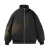 Jaqueta Outono Inverno 2026 Roupas de Algodão Novo Estilo Moda Outerwear Masculino Hoodie Estilo Hong Kong Masculino Gola Alta Roupas de Algodão Top Jaqueta Masculino