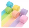 Papel Crepé de Color para Decoración de Fiestas, 6 Rollos, Flor de Tirar, Rollo de Papel Crepé, Cinta de Papel Crepé, Celebración de Bodas y Cumpleaños, Decoración Colgante para Fiestas