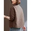 Chaqueta Acolchada de Algodón para Madres de Mediana Edad, Nuevo Estilo Popular Otoño e Invierno 2025, Top Corto Casual de Otoño Temprano, Versión Coreana