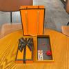 Placa acrílica estilo tinta creativa placa acrílica naranja grande llavero hebilla adornos para colgar en bolsa venta al por mayor