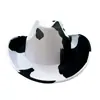Sombrero Vaquero Infantil Occidental Color Vaca Blanco y Negro Eva Compuesto Cristal Tela Súper Suave Halloween Carnaval Sombrero de Fiesta