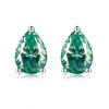 Joyería Yuntong 2025 Nuevo Plata 925 1 quilate Color VVS1 Diamante Moussan Gota de Agua Aretes en Forma de Pera Venta Caliente Transfronteriza