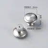 Manija de Acero Inoxidable de un Solo Agujero, Manija de Puerta Gruesa en Forma de Champiñón para Gabinetes, Zapateros y Cajones, Manija Redonda de Metal Negra para Muebles