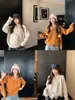 Hebilla de Enfoque, Moda y Adelgazante, Nuevo Top de Moda para Mujer Otoño/Invierno 2026, Cárdigan de Punto con Empalme de Cuello de Encaje