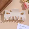 Pinza para el Cabello Sencilla de Purpurina Fina de Tamaño Grande para Mujer, Pinza de Tiburón Mariposa de Gama Alta para Recogido en la Parte Trasera de la Cabeza, Venta al por Mayor de Accesorios para el Cabello