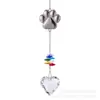 Pendente de Cristal Novo Transfronteiriço Apanhador de Luz Solar Escultura Interna Tridimensional Pata de Gato Pata de Cachorro Animal de Luto Sino de Vento Lembrança