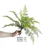 Simulação de planta de parede de floresta falsa para pátio e varanda, fileira de decoração de jardineira, samambaia persa, buquê de folhas de samambaia, decoração de paisagem em vaso