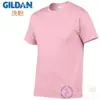 GILDAN GILDAN 63000 Camiseta de Color Sólido para Hombre de Manga Corta 100% Algodón Cuello Redondo Holgada Media Manga Estampada Ropa de Clase DIY
